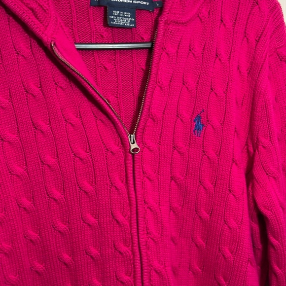 Ralph Lauren Fuchsia Cable Knit Sweater - Picture 4 of 7